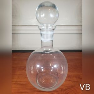 Vintage Ball Shaped Glass Decanter